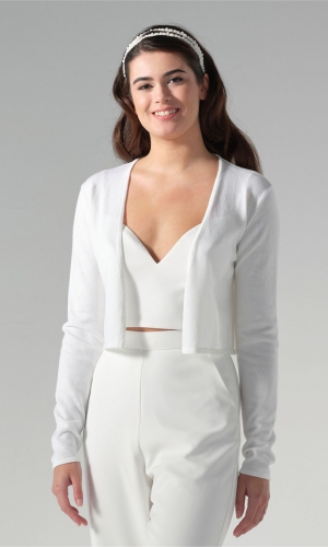 Cardigan ivory | bridalstore.dk