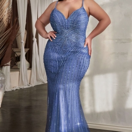 Sony plussize glitter kjole