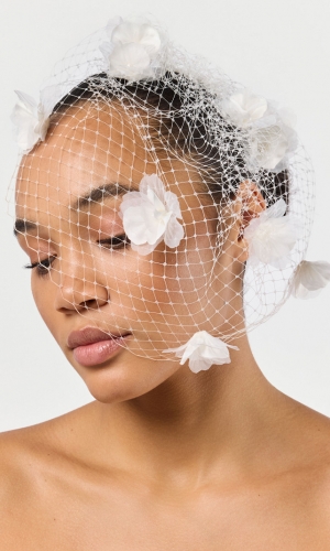 Fascinator ivory | bridalstore.dk