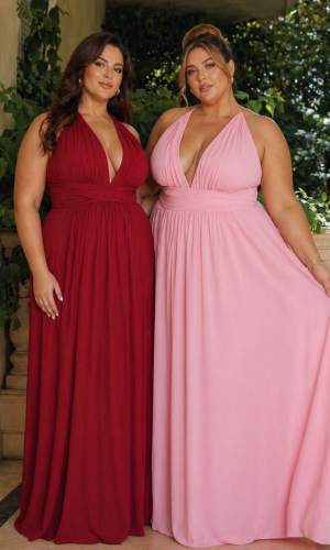  Amoris kjole t715 i mange farver plus size 