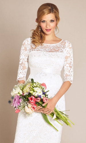 Graviditets brudekjole Amelia lang | bridalstore.dk