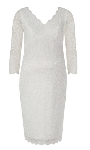 Graviditets brudekjole Chloe kort | bridalstore.dk