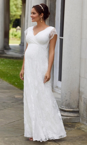 Graviditets brudekjole Eden lang | bridalstore.dk