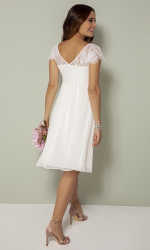 Graviditets brudekjole Elizabeth kort | bridalstore.dk
