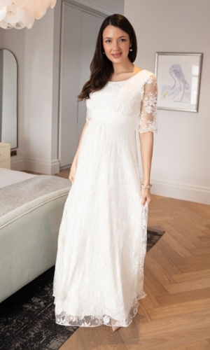 Graviditets brudekjole Esther lang | bridalstore.dk