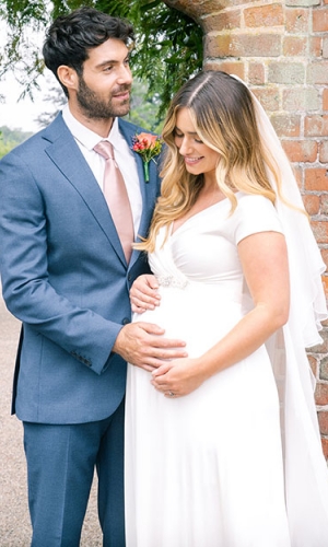 Graviditets brudekjole Francesca lang | bridalstore.dk