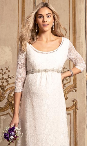Graviditets brudekjole Freya lang | bridalstore.dk