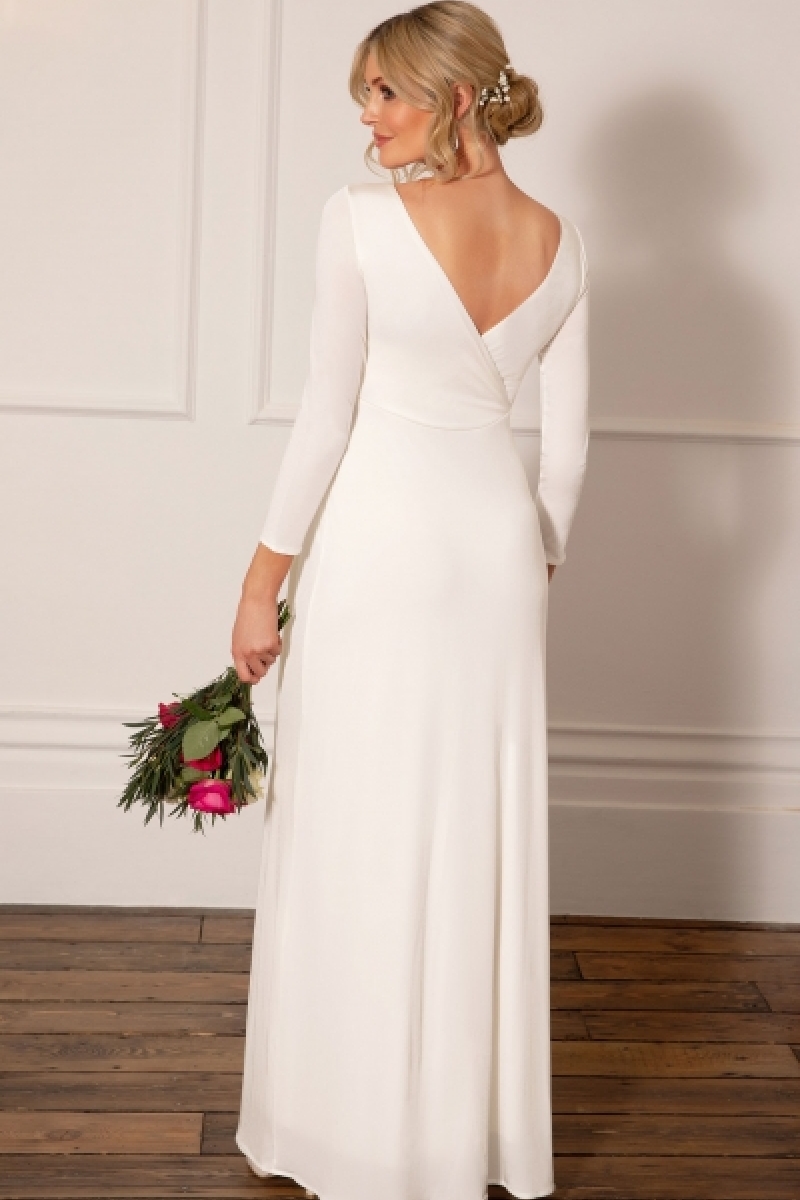 Graviditets brudekjole Isabella lang | bridalstore.dk