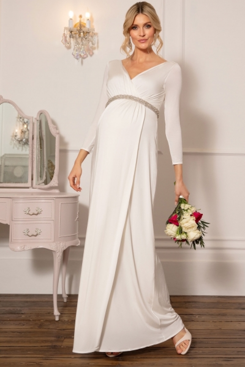 Graviditets brudekjole Isabella lang | bridalstore.dk