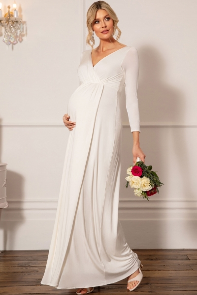 Graviditets brudekjole Isabella lang | bridalstore.dk