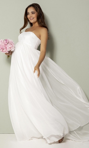 Graviditets brudekjole Julia lang | bridalstore.dk