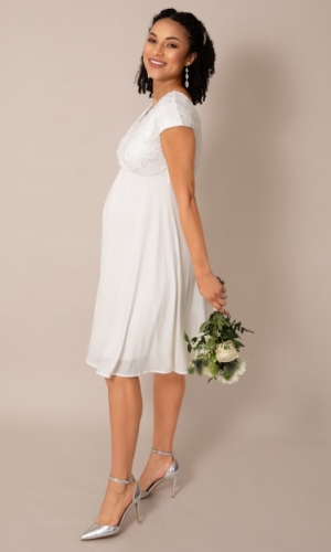 Graviditets brudekjole Julie kort | bridalstore.dk