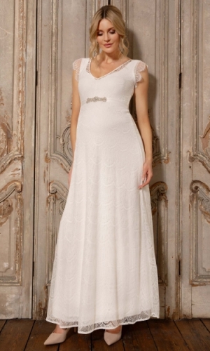 Graviditets brudekjole Kristin lang | bridalstore.dk