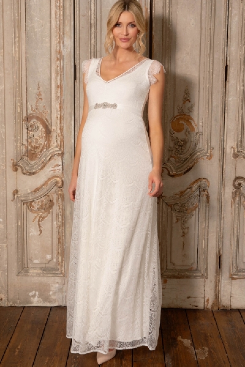 Graviditets brudekjole Kristin lang | bridalstore.dk