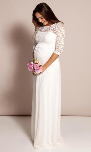 Graviditets brudekjole Lucia lang | bridalstore.dk