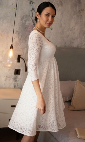 Graviditets brudekjole Lucienne kort | bridalstore.dk