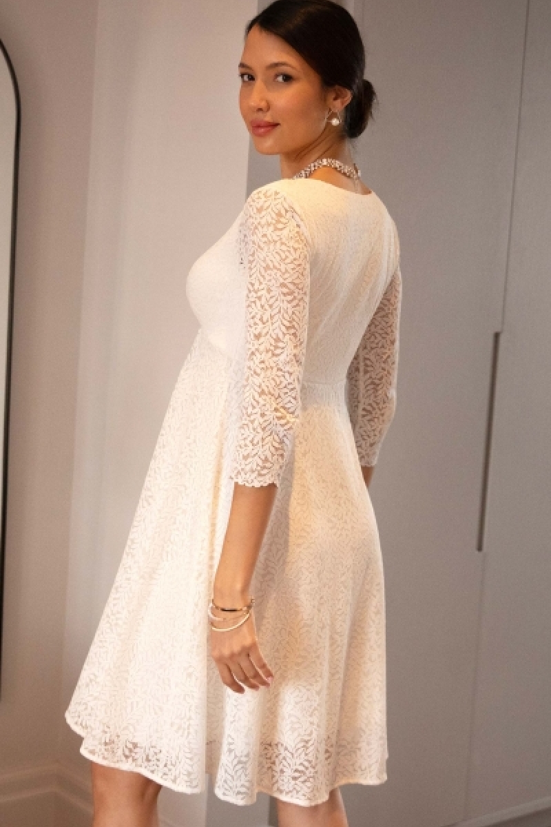 Graviditets brudekjole Lucienne kort | bridalstore.dk