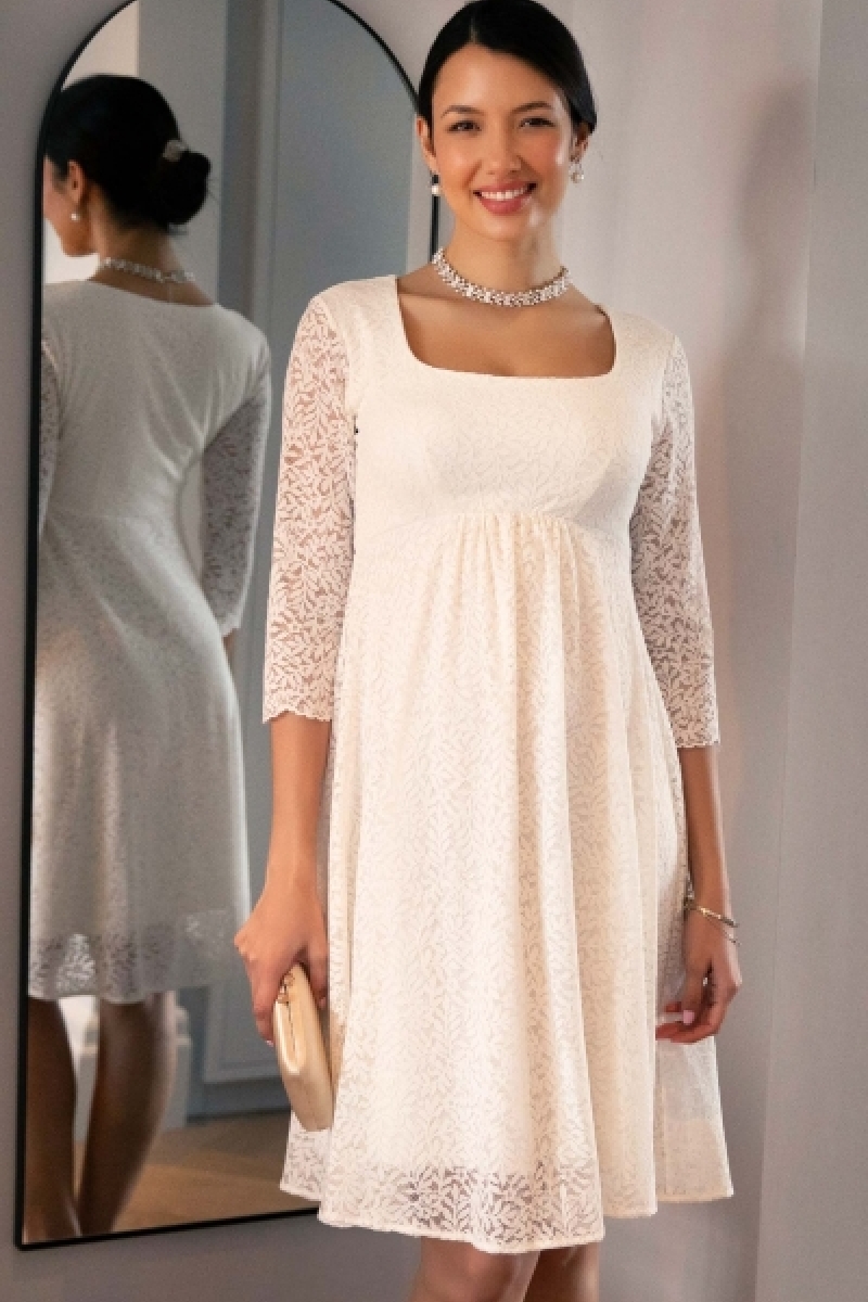 Graviditets brudekjole Lucienne kort | bridalstore.dk