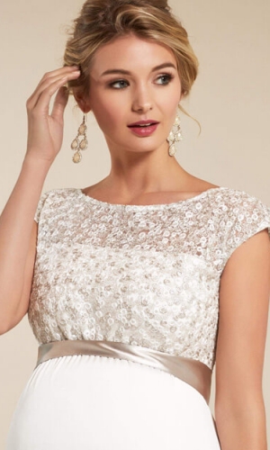 Graviditets brudekjole Mia lang | bridalstore.dk