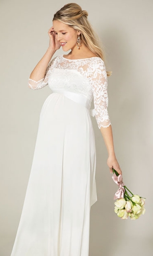 Graviditets brudekjole Olivia lang | bridalstore.dk