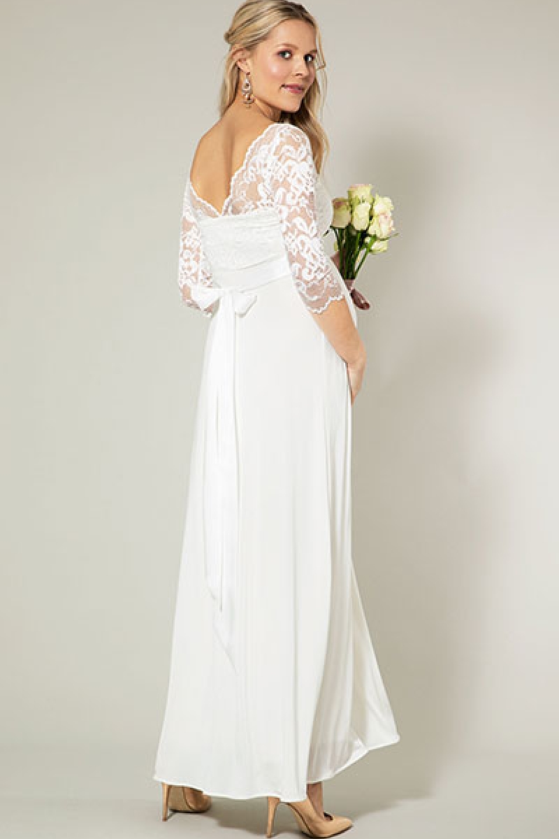Graviditets brudekjole Olivia lang | bridalstore.dk