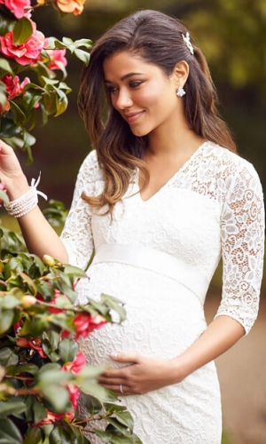 Graviditets brudekjole Suzie kort | bridalstore.dk