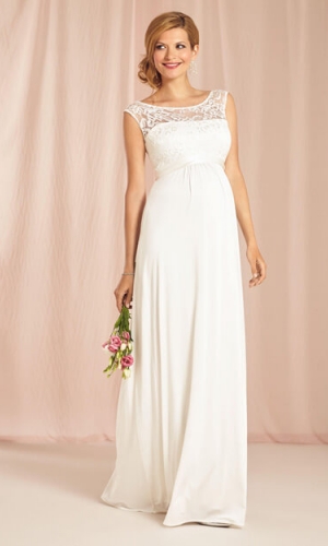Graviditets brudekjole Valencia lang | bridalstore.dk