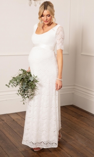 Graviditets brudekjole Verona lang | bridalstore.dk