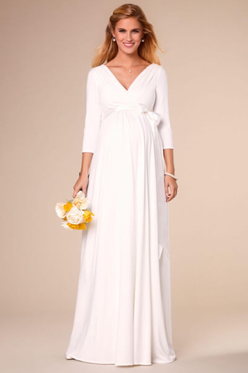 Graviditets brudekjole Willow lang | bridalstore.dk