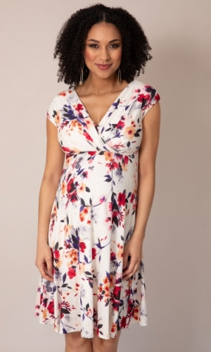 Graviditets festkjole Alessandra blomsterprint | bridalstore.dk