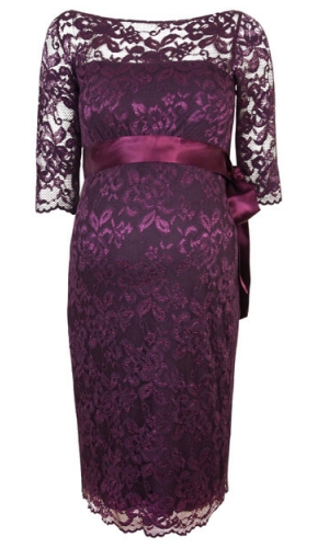 Graviditets festkjole Amelia bordeaux | bridalstore.dk