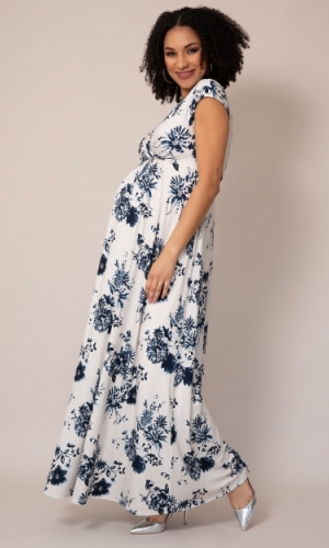 Graviditets festkjole Francesca østersblå | bridalstore.dk