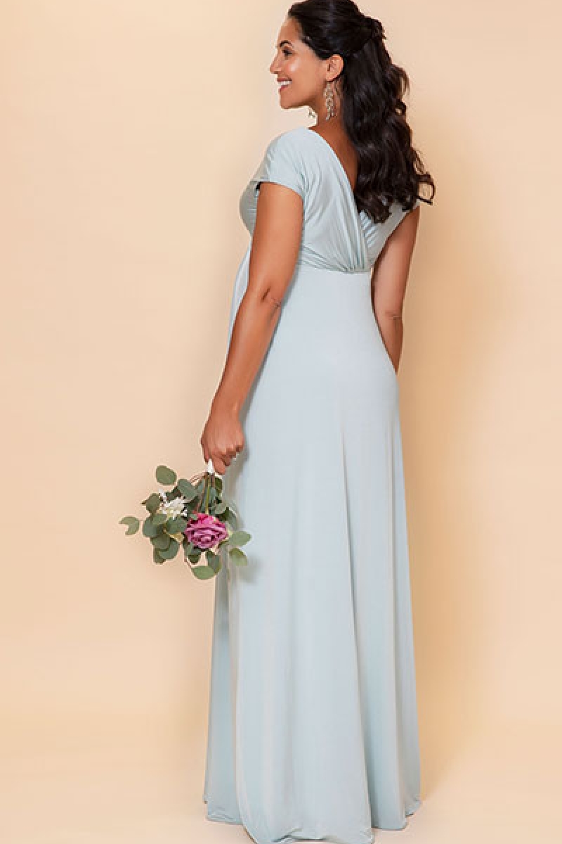 Graviditets festkjole Francesca pebermynte | bridalstore.dk