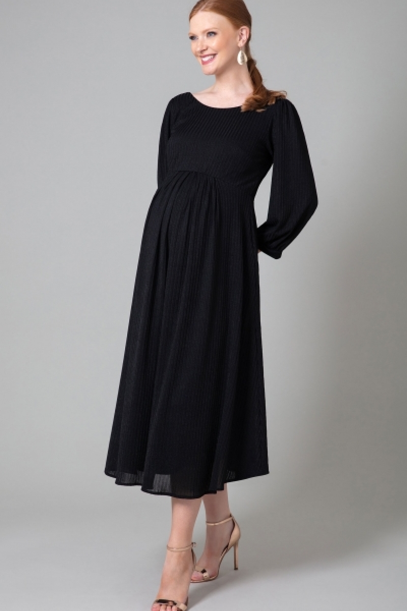 Graviditets festkjole Isla sort | bridalstore.dk