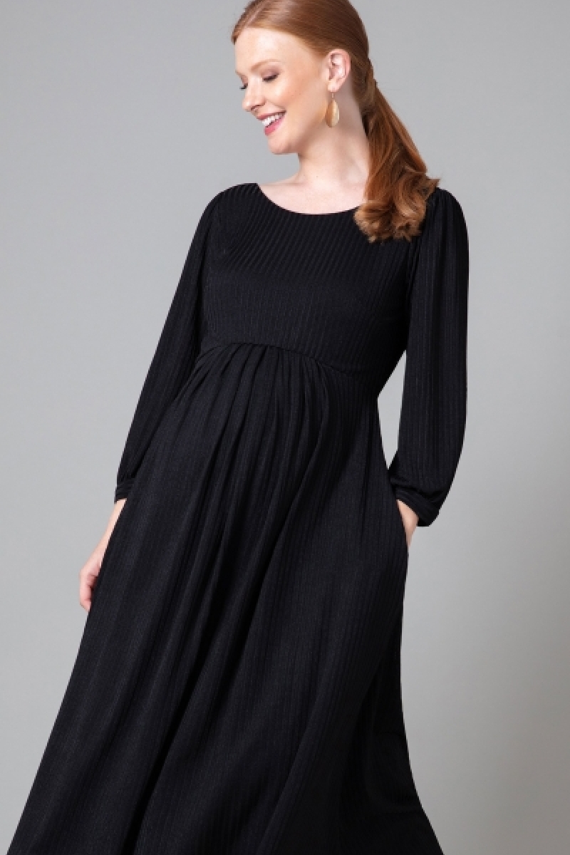 Graviditets festkjole Isla sort | bridalstore.dk