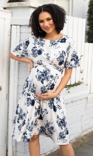 Graviditets festkjole Kathleen østersblå | bridalstore.dk