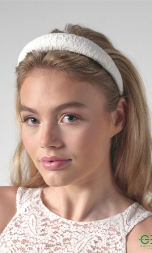Hårbøjle Gem Gita ivory | bridalstore.dk