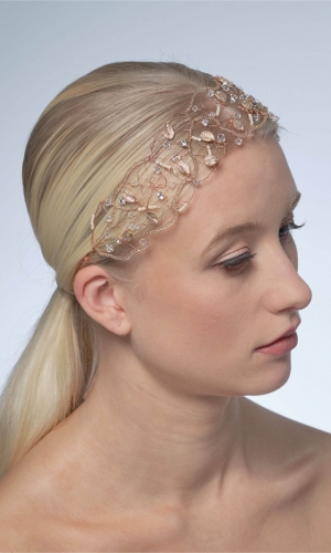 Hårbøjle rose | bridalstore.dk