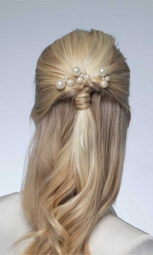 Hårsmykke 3 pcs ivory | bridalstore.dk