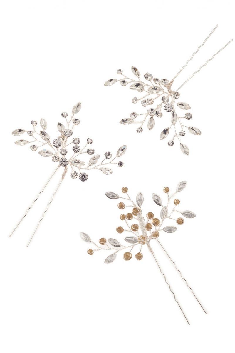 Hårsmykke 3 pcs sølv | bridalstore.dk