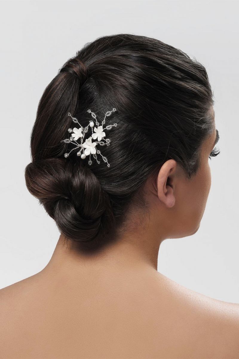 Hårsmykke gold/rosa | bridalstore.dk