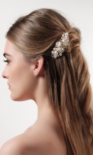 Hårsmykke ivory/champagne | bridalstore.dk
