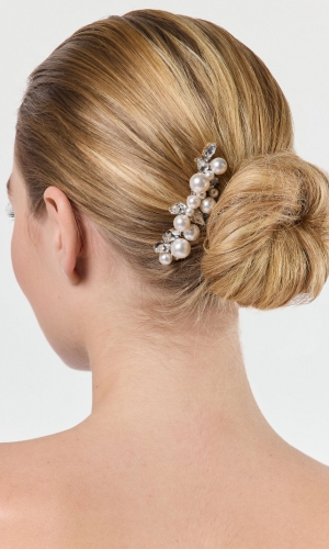 Hårsmykke ivory/silver | bridalstore.dk