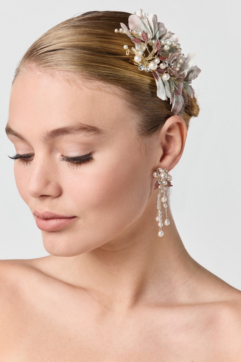 Hårsmykke Pearls multi colour | bridalstore.dk