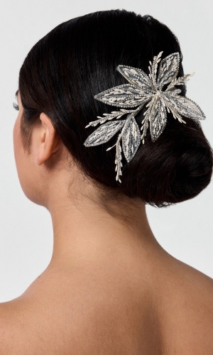 Hårsmykke Strass ivory/silver | bridalstore.dk