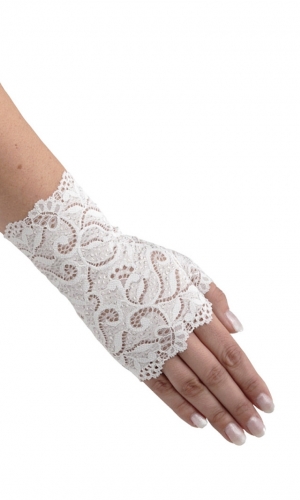 Handske lace sort | bridalstore.dk