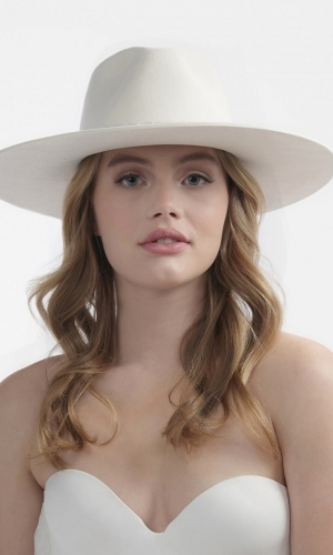 Hat Holly mineral green | bridalstore.dk