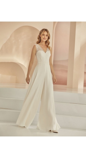 Buksedragt hvid til brude