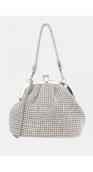 Cluch taske med kæde og glimmer Cluch taske med kæde og glimmer