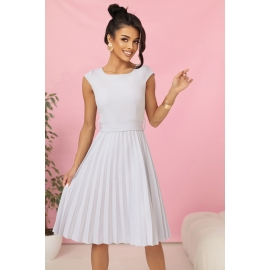 Inesa Kort kjole fløde farvet hvid